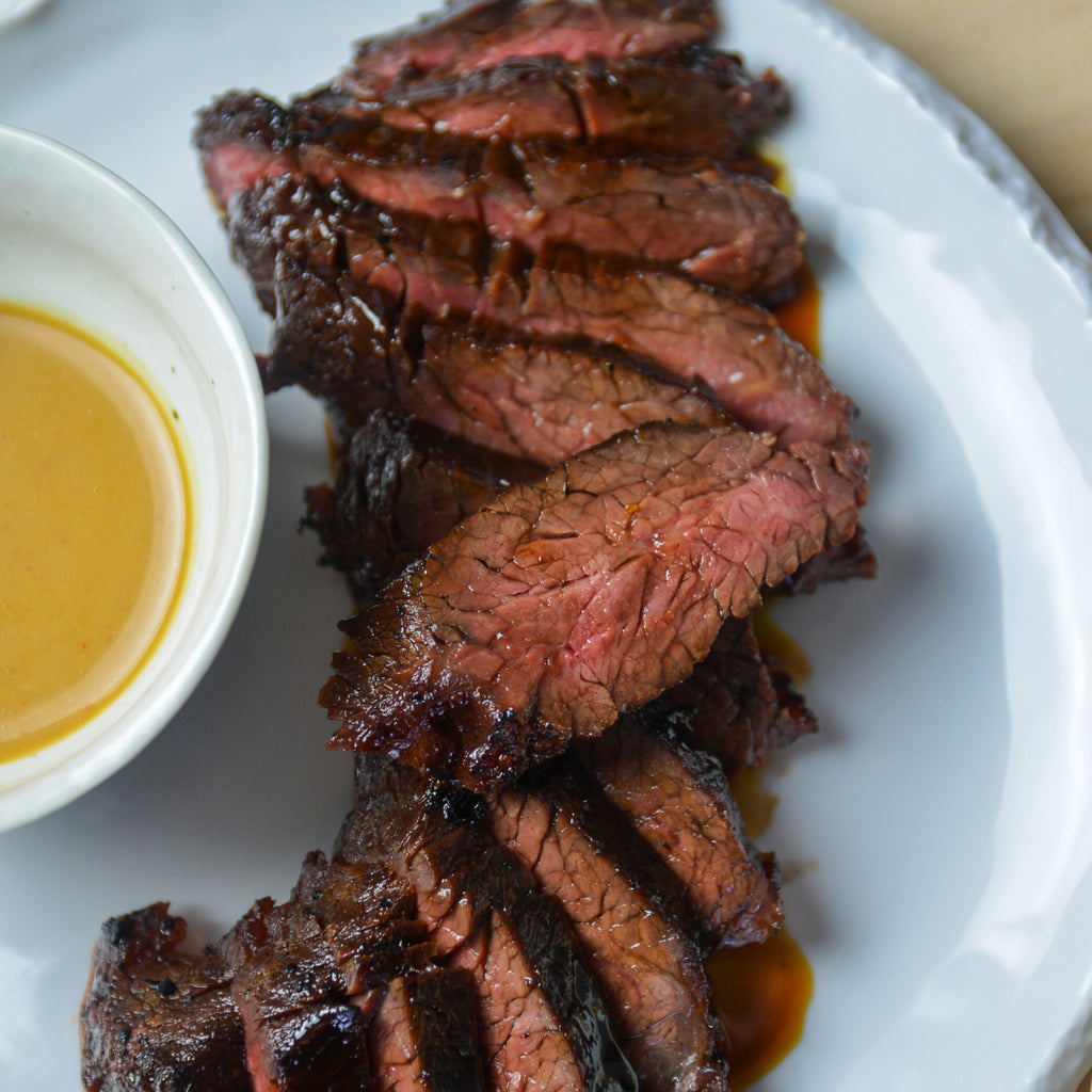 Marinated Hanger Steak with Spicy Ume & Lime